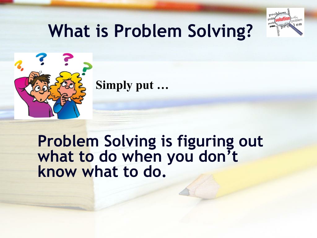 problem solving elementary definition