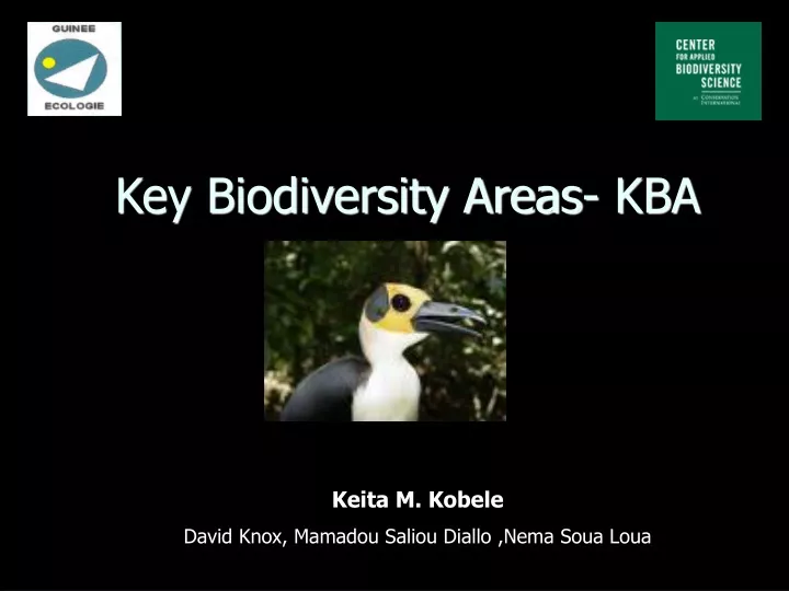 key biodiversity areas kba n.
