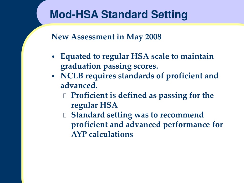 PPT - Modified High School Assessment (Mod-HSA) PowerPoint Presentation ...