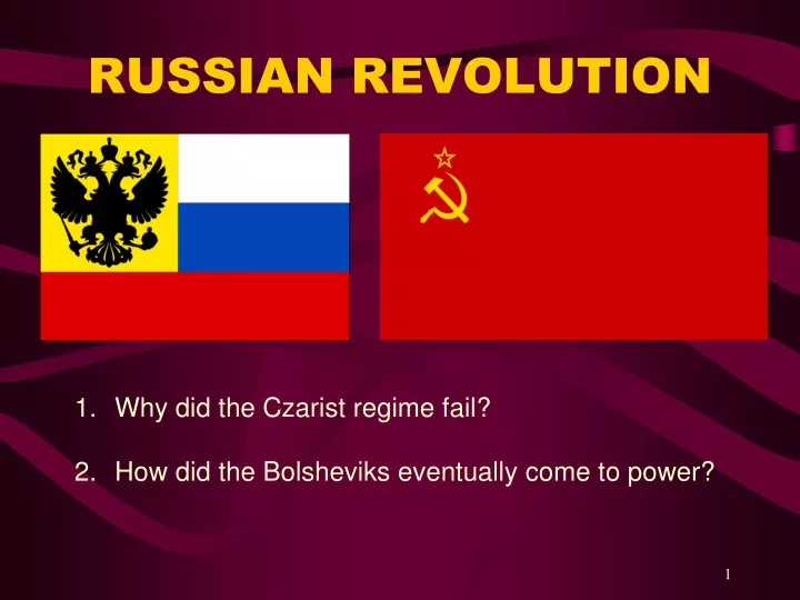 PPT - RUSSIAN REVOLUTION PowerPoint Presentation, free download - ID ...