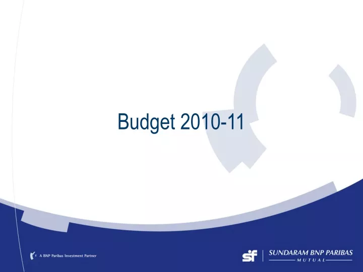 budget 2010 11 n.