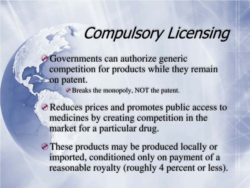 PPT - Compulsory Licensing And Its Lessons For The A2M Movement ...