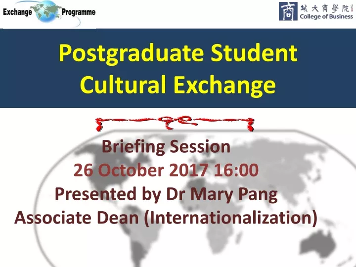 postgraduate student cultural exchange n.