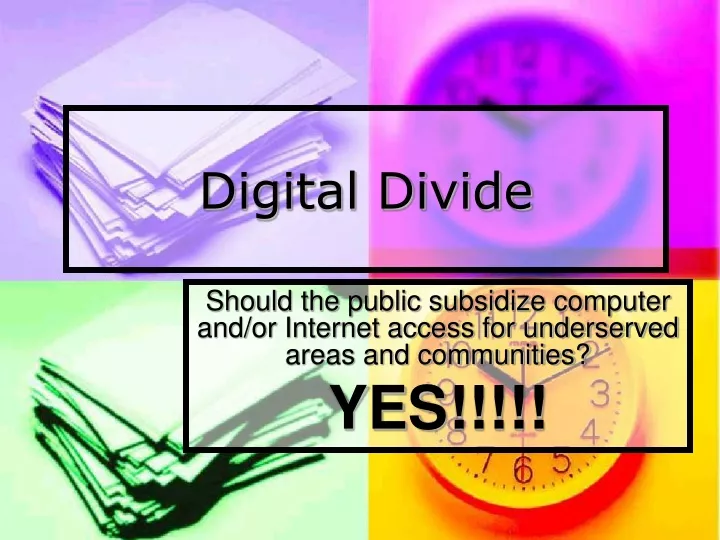 digital divide n.