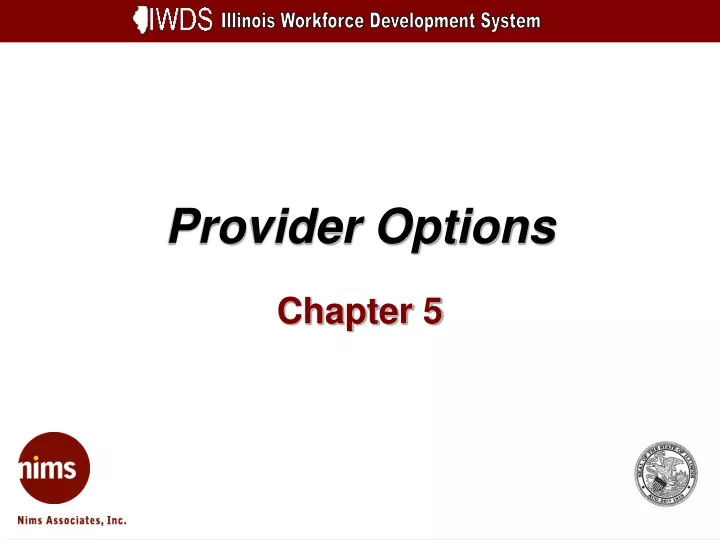 provider options n.