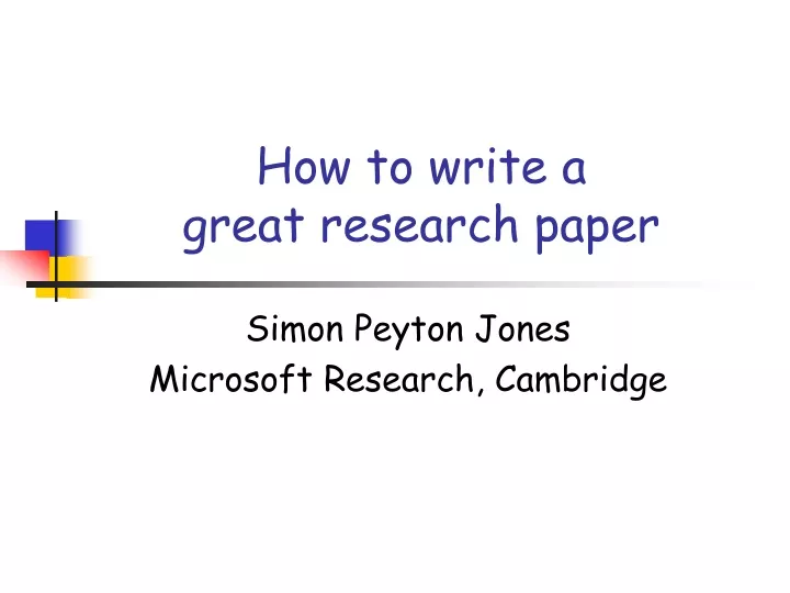 Ppt How To Write A Great Research Paper Powerpoint Presentation Free Download Id9316106 1736