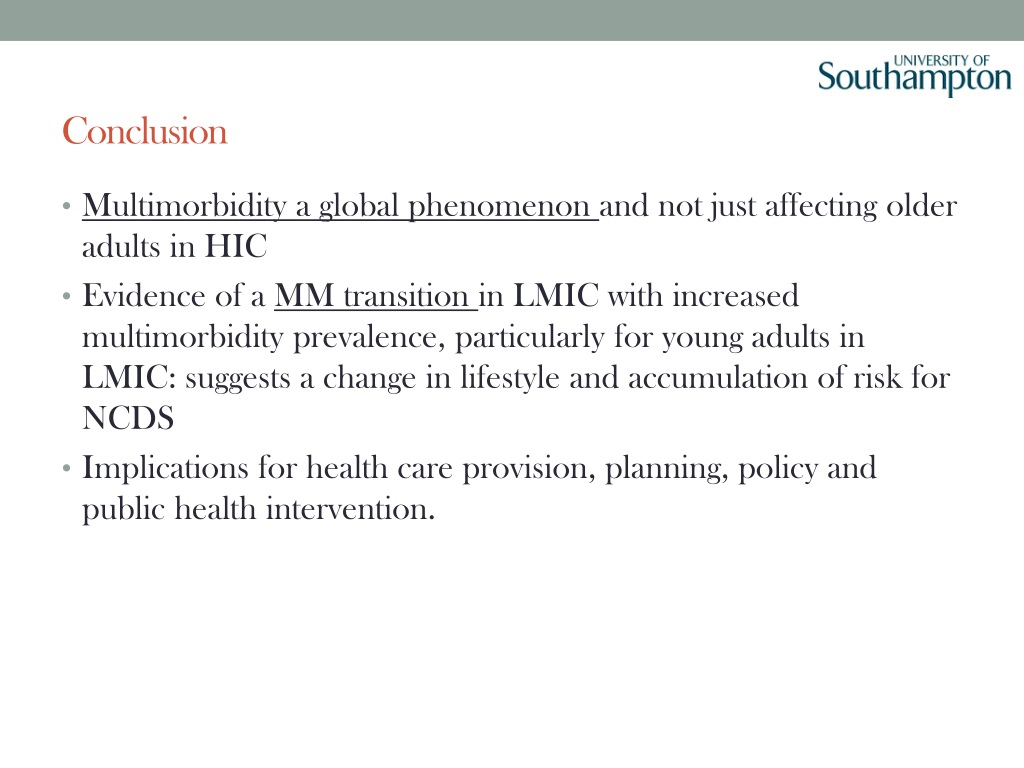 PPT - The Global Burden Of Multimorbidity PowerPoint Presentation, Free ...