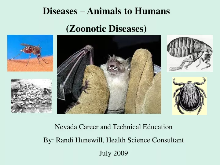 PPT - Diseases – Animals to Humans (Zoonotic Diseases) PowerPoint