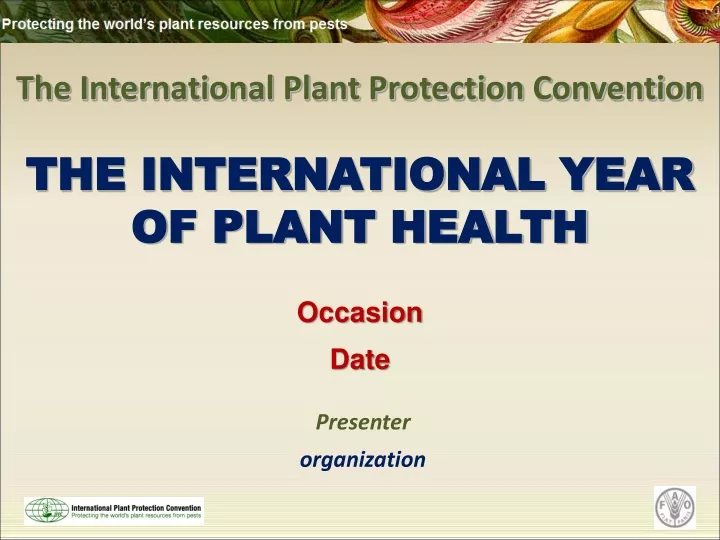 PPT - The International Plant Protection Convention PowerPoint ...