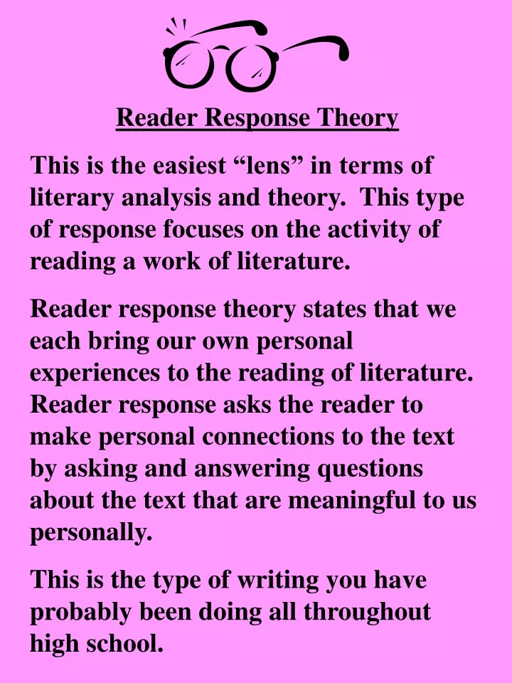 reader response theory thesis