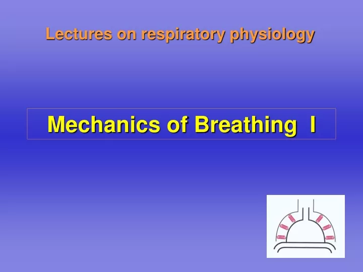 PPT - Mechanics of Breathing I PowerPoint Presentation, free download ...