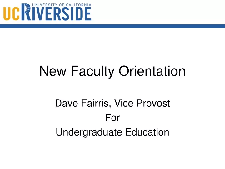 new faculty orientation n.