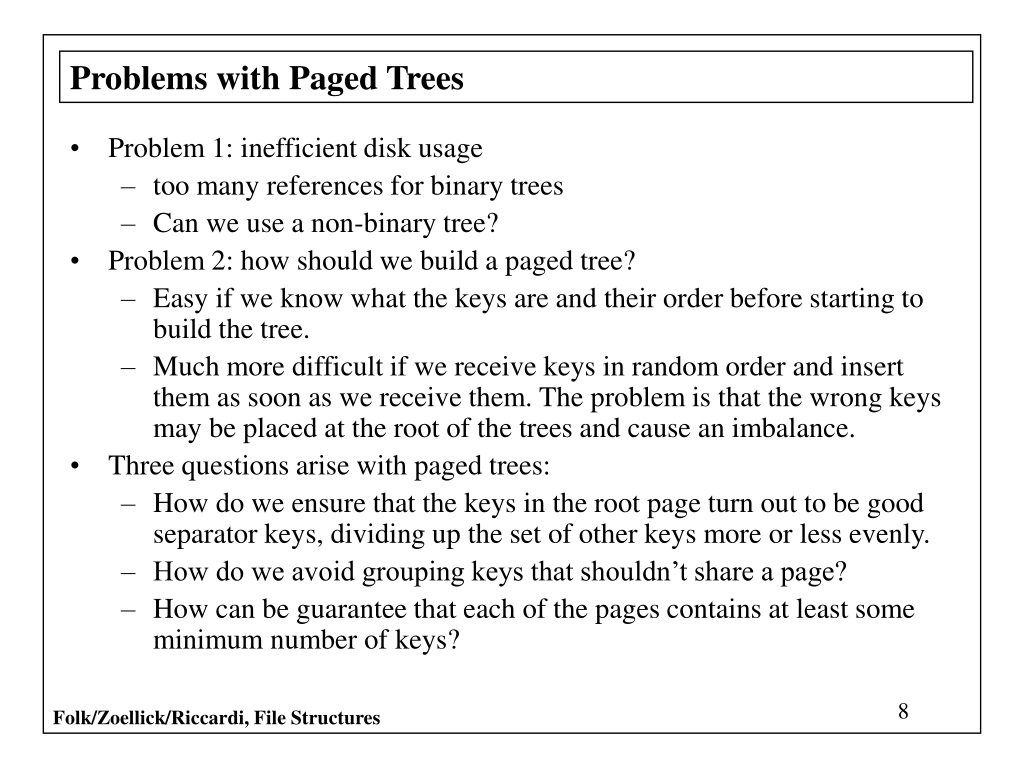 PPT - Chapter 9 Multilevel Indexing And B-Trees PowerPoint Presentation ...