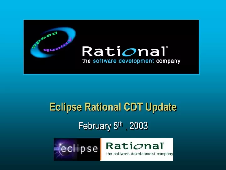 eclipse rational cdt update n.