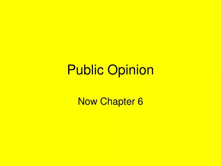 public opinion n.
