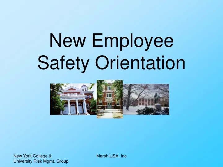 new employee safety orientation powerpoint presentation