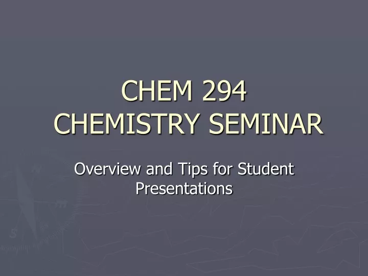chem 294 chemistry seminar n.