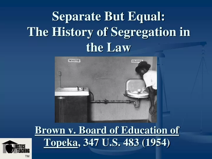 doctrine of separate but equal definition