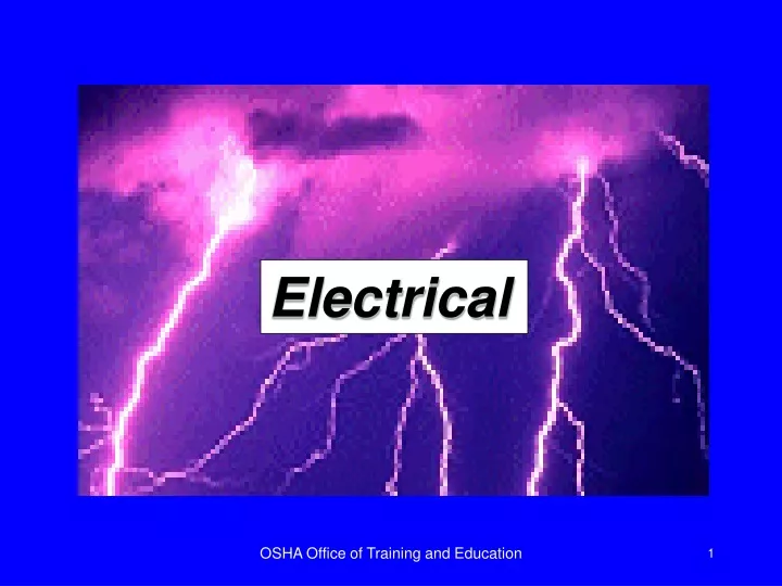 PPT - Electrical PowerPoint Presentation, Free Download - ID:9324676