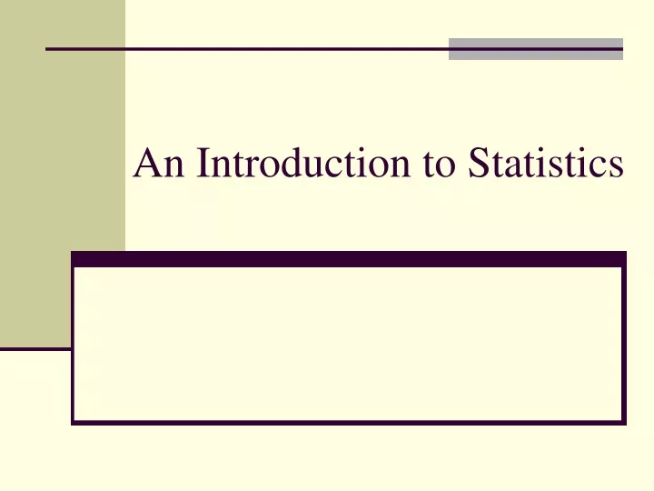 introduction to statistics powerpoint presentation