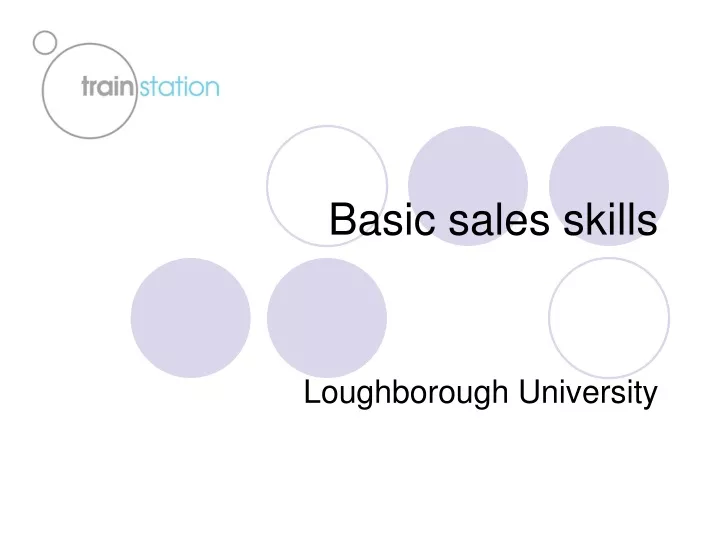 PPT - Basic Sales Skills PowerPoint Presentation, Free Download - ID ...