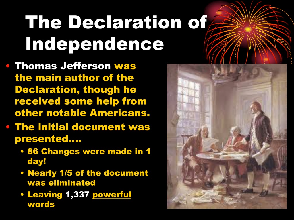 declaration of independence presentation template