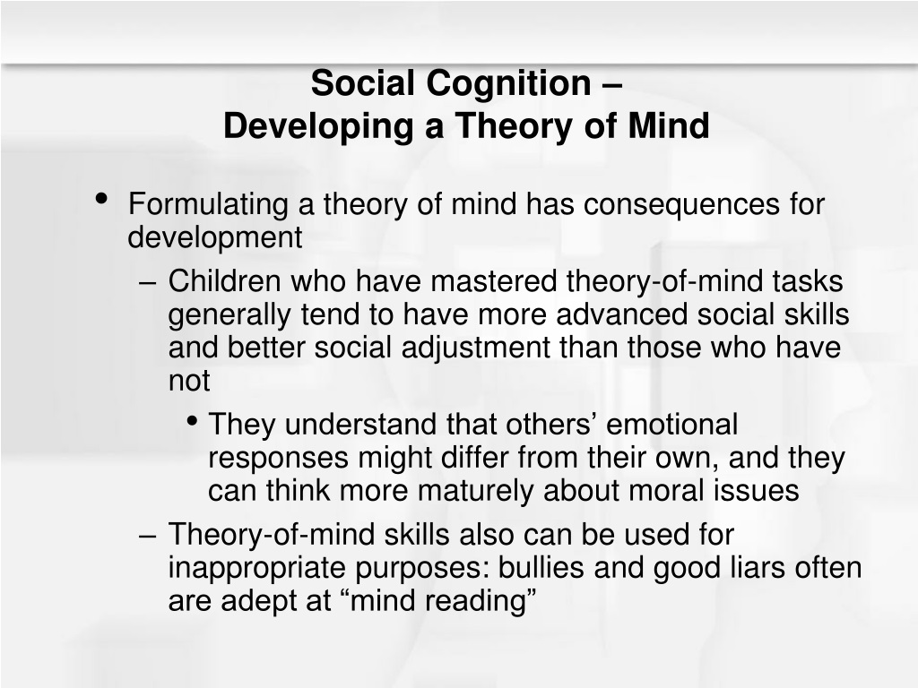 Ppt Chapter 13 Social Cognition And Moral Development Powerpoint Presentation Id9326577 7594