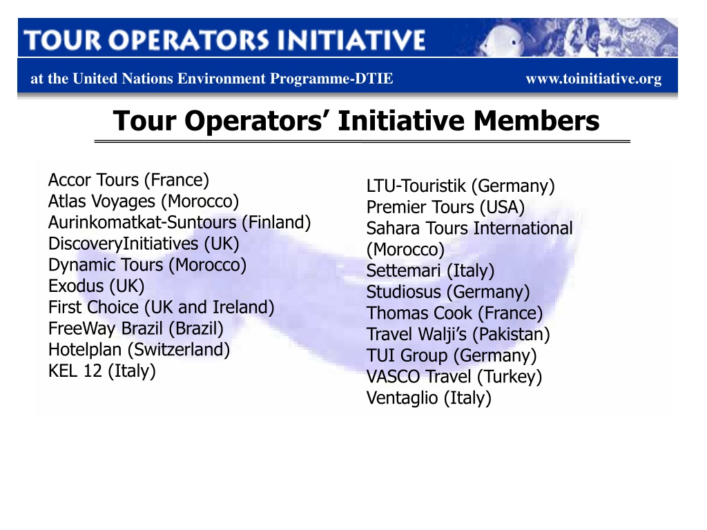 tour operators initiative