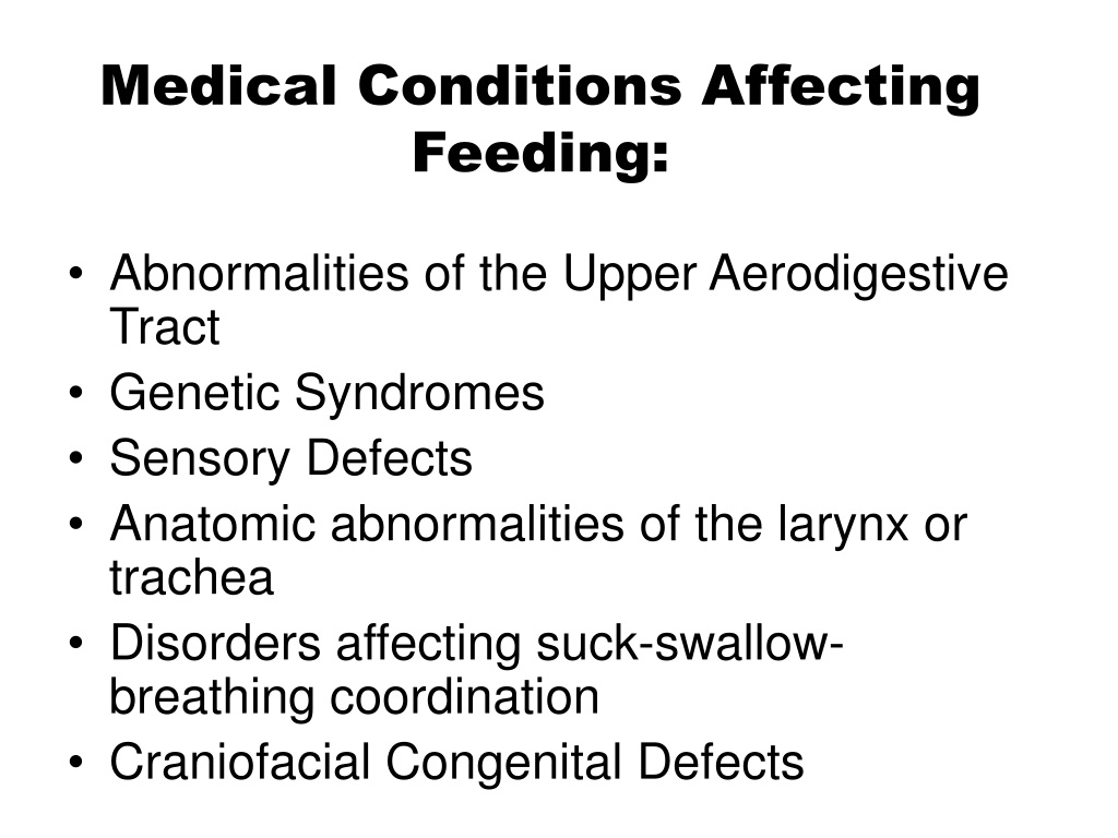 PPT - Pediatric Feeding Development And Disorders; Basic Management And ...