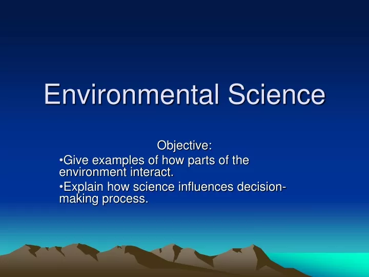 Ppt Environmental Science Powerpoint Presentation Free Download Id9330442 2231