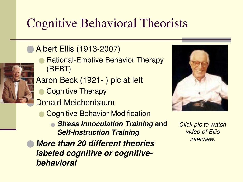 PPT Cognitive Behavioral Theory Foundations and Practice