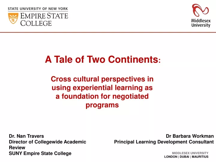 PPT - A Tale Of Two Continents : PowerPoint Presentation, Free Download ...