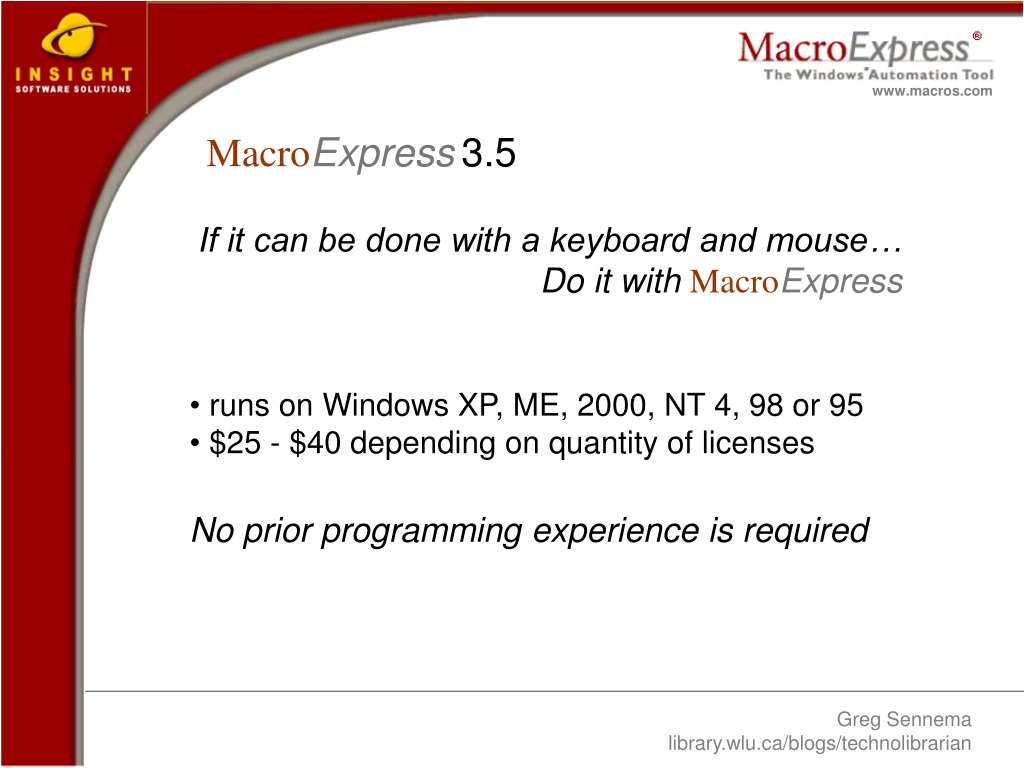 Macro Express Pro - The Windows Automation Tool