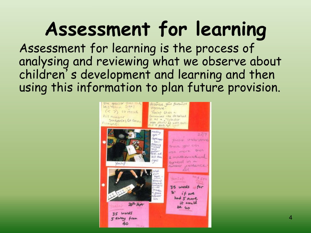 PPT - Observation, Assessment and Planning in the Foundation Stage ...