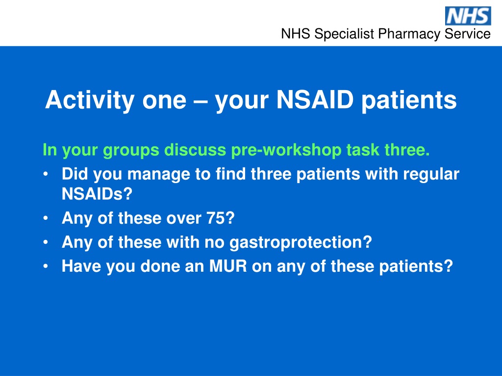 PPT - Medicine Use Reviews NSAIDs PowerPoint Presentation, Free ...