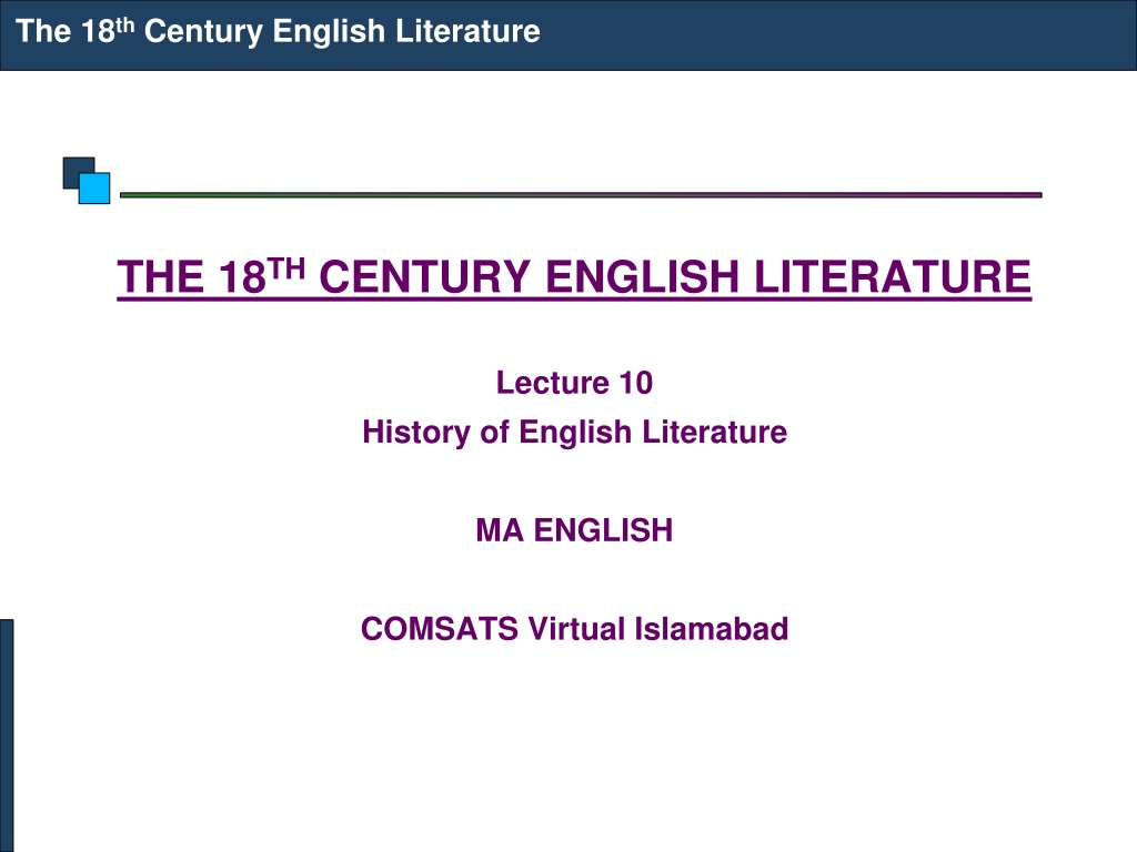 12th Grade English Literature - ppt download