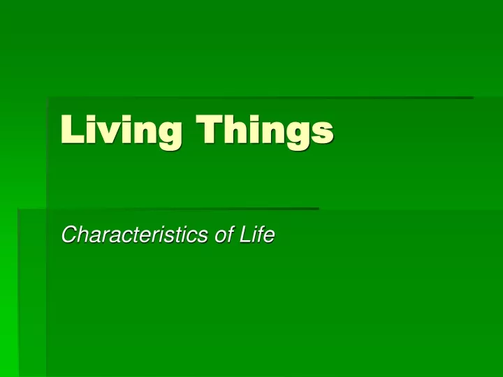 living things n.