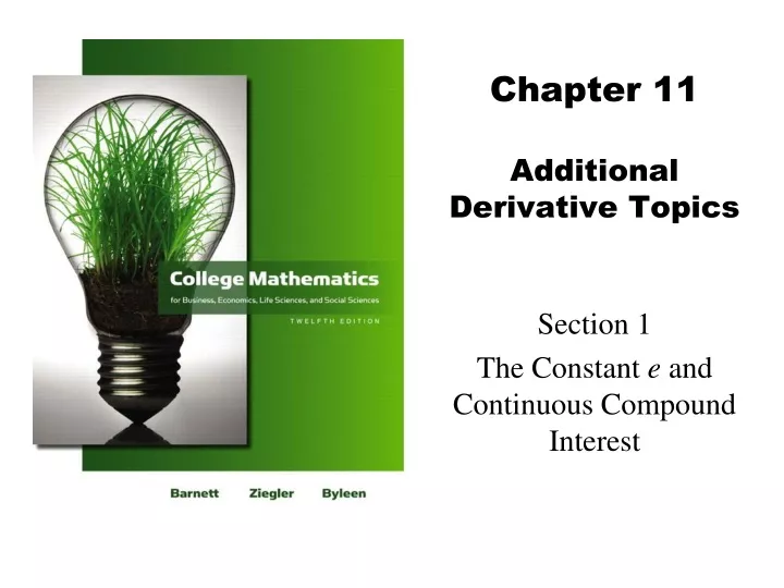 chapter 11 additional derivative topics n.