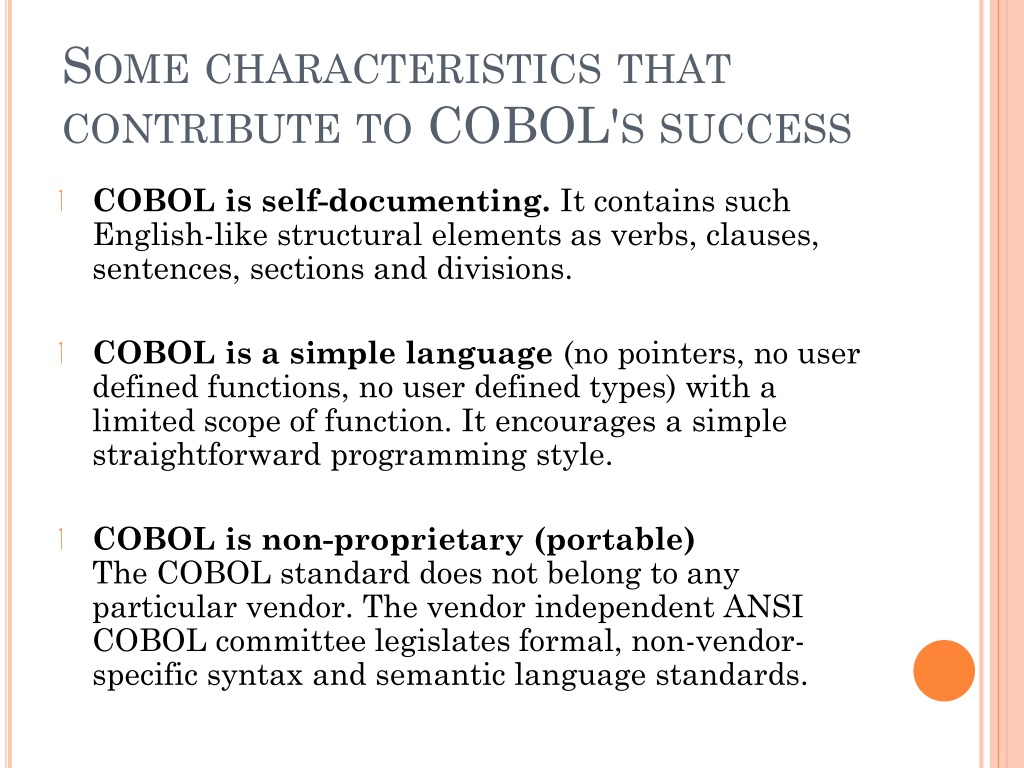 Ppt Cobol Powerpoint Presentation Free Download Id9341079 7934