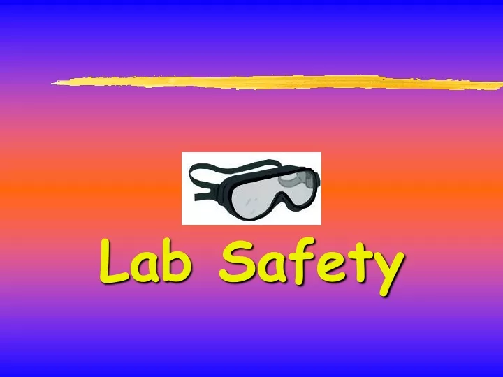 lab safety n.