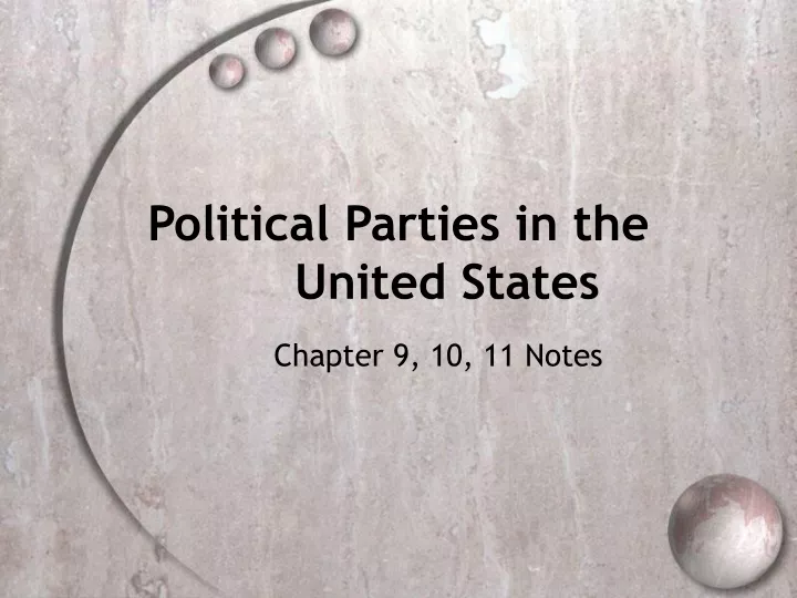 political parties in the united states n.