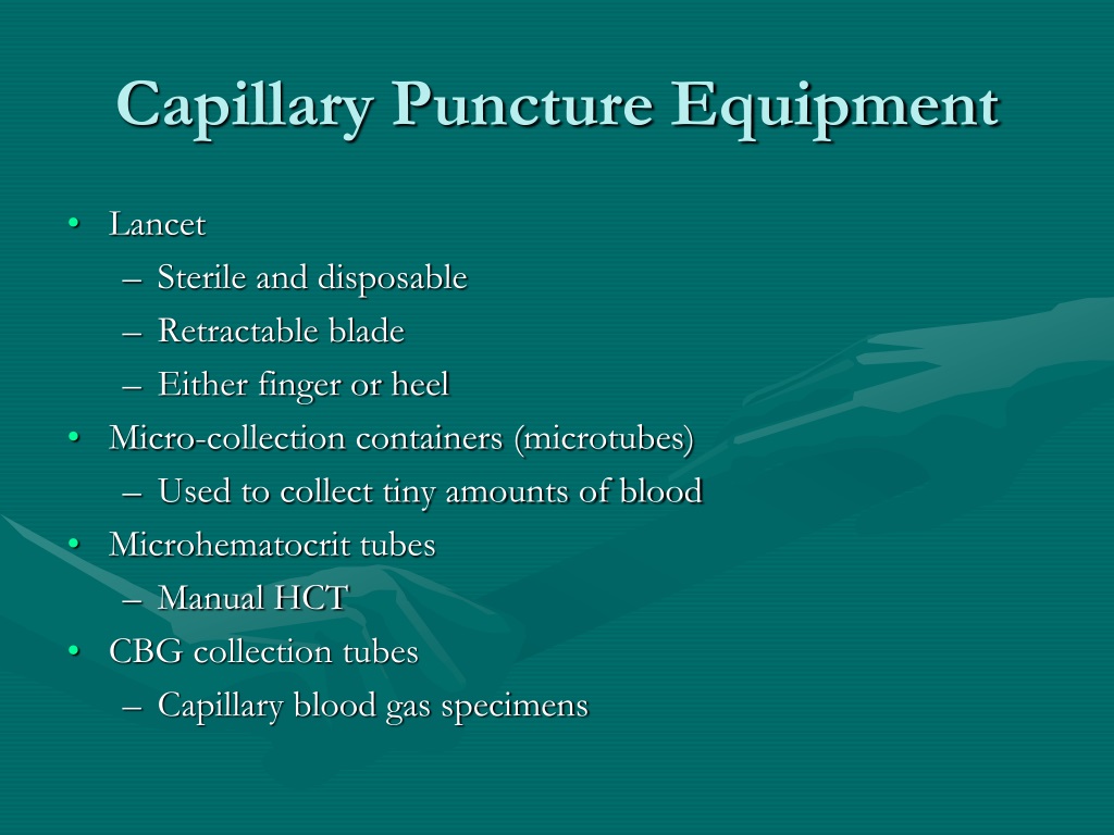 How Is A Capillary Puncture Site Prepared at Brian Haney blog