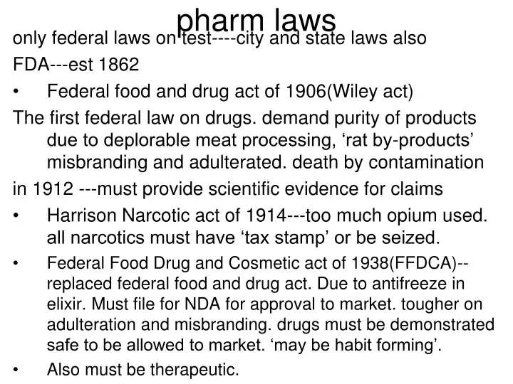 pharm laws n.