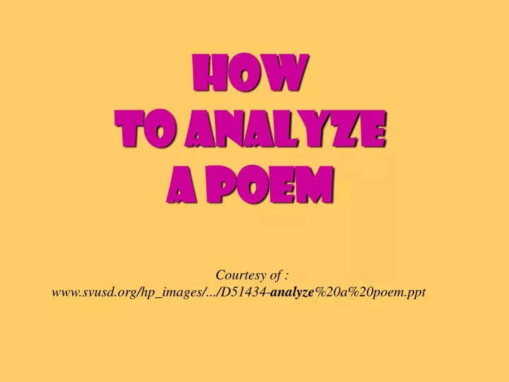 how to analyze a poem n.