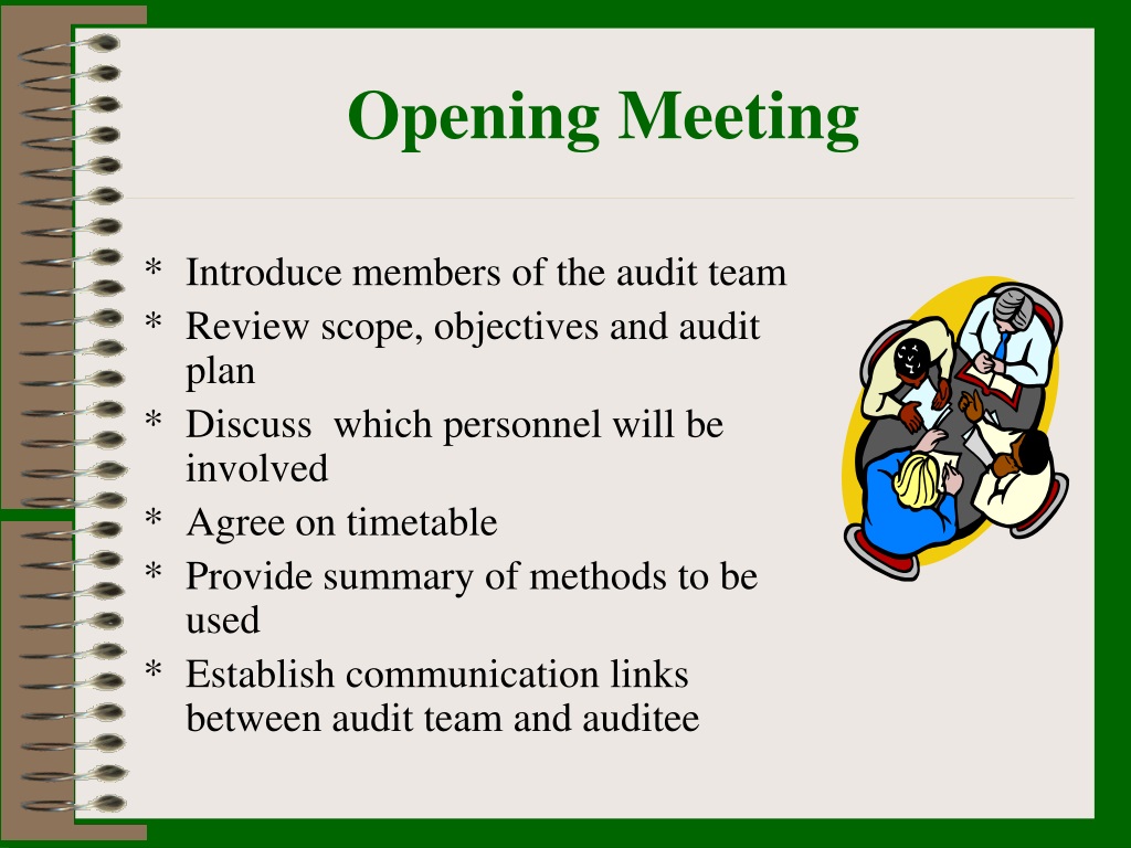 opening meeting speech for iso audit