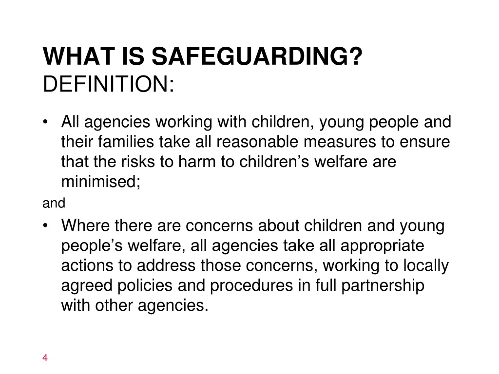 Explain The Term Safeguarding