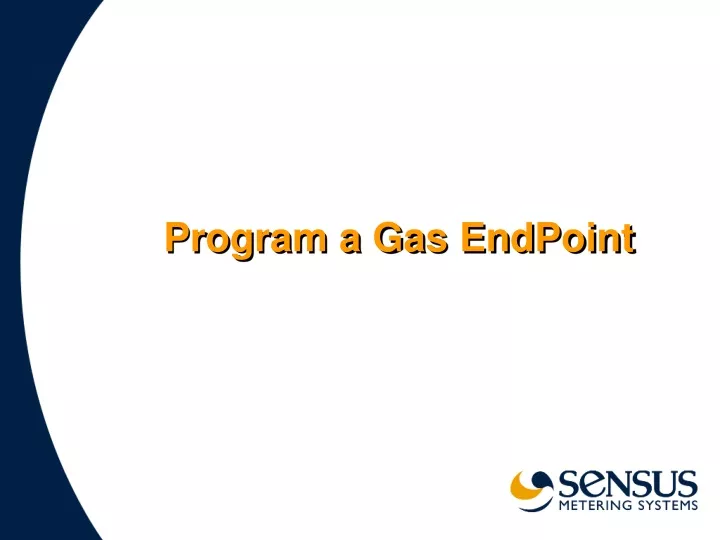 program a gas endpoint n.