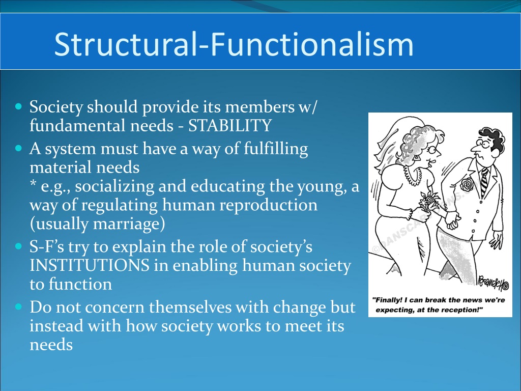 structural functionalism theory vs conflict theory