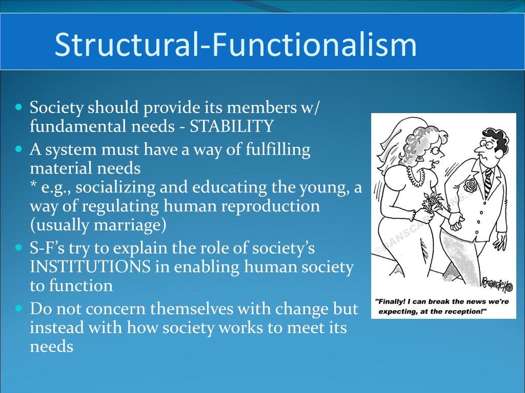 structural functional theory sociology quizlet