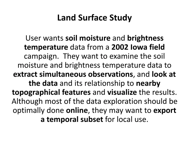 land surface study n.